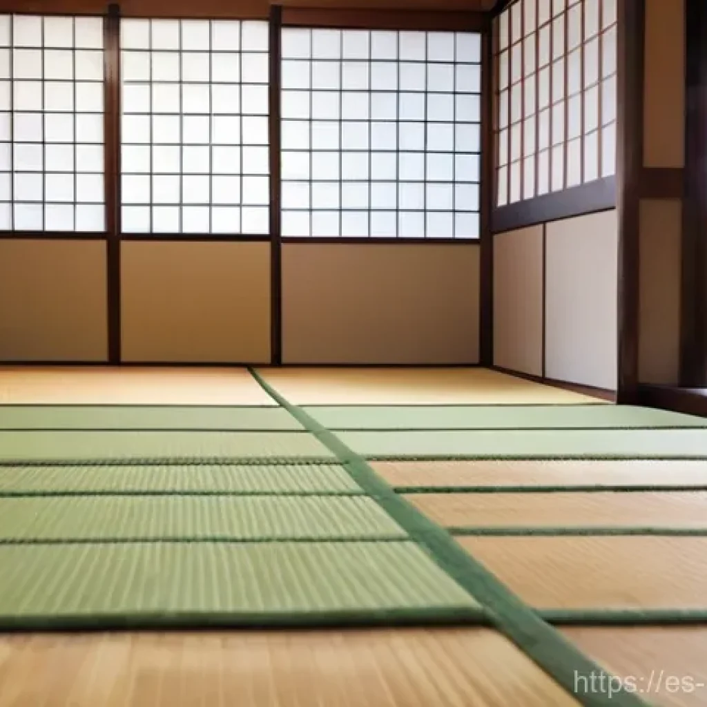 검도 관람 예절 - **Prompt:** "A serene and respectful Kendo dojo scene. Focus on the entrance area where a diverse gr...