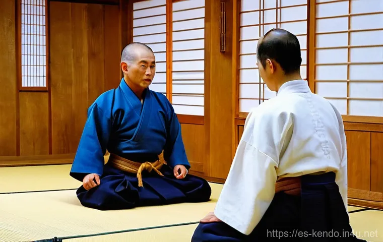 검도 관람 예절 - **Prompt:** "A dynamic yet disciplined Kendo practice session inside a traditional dojo. Two Kendo p... 검도 관람 예절 - **Prompt:** "A dynamic yet disciplined Kendo practice session inside a traditional dojo. Two Kendo p...