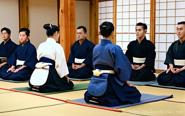 검도 입문을 위한 예산 - Two Kendo practitioners, mid-20s, intensely engaged in a keiko (sparring session) within a well-lit ... 검도 입문을 위한 예산 - Two Kendo practitioners, mid-20s, intensely engaged in a keiko (sparring session) within a well-lit ...