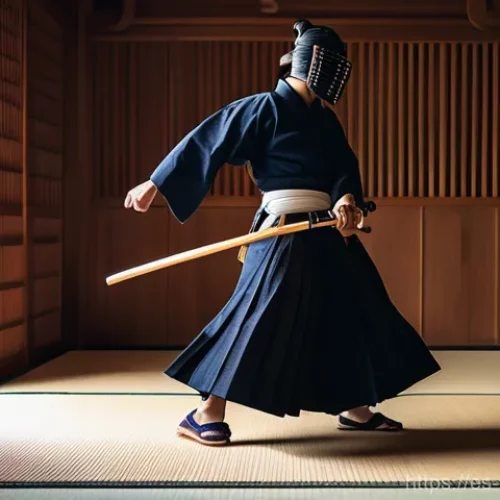 검도와 정신력 강화 - Here are three detailed image generation prompts in English, based on the provided text about Kendo,...
