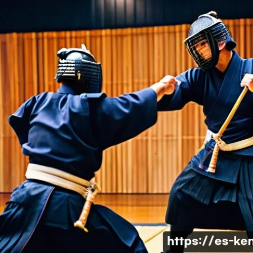 Home 33 검도 대회 경기 분석 - A dynamic kendo match between two skilled practitioners wearing traditional protective armor and hak...