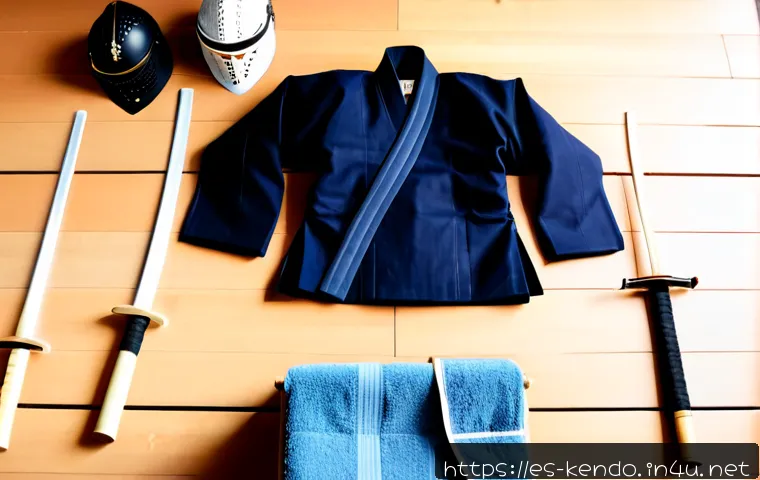 Home 17 검도 여성용 장비 추천 - Photorealistic product comparison scene of women’s kendo equipment arranged neatly on a light wood t...